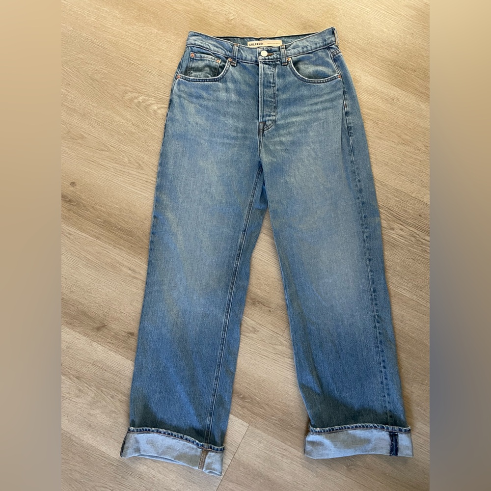 GRLFRND Light Blue Brooklyn High Rise Straight Jeans - Picture 6 of 10